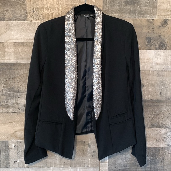 A.N.A. Open Blazer with sequined collar - Picture 14 of 16